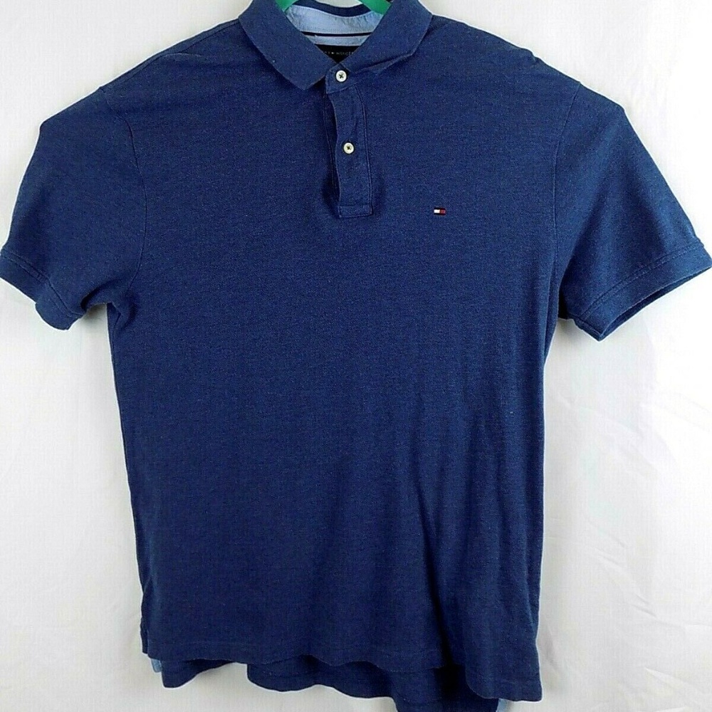 Tommy Hilfiger Men's Short Sleeve L Blue Shirt